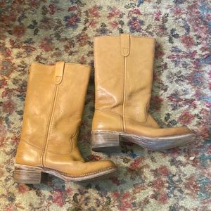 Vintage leather boots